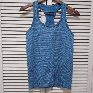 Lululemon Swiftly Tech Racerback 2.0 Tank Top Sz 8 Prism Stride Turquoise Tide